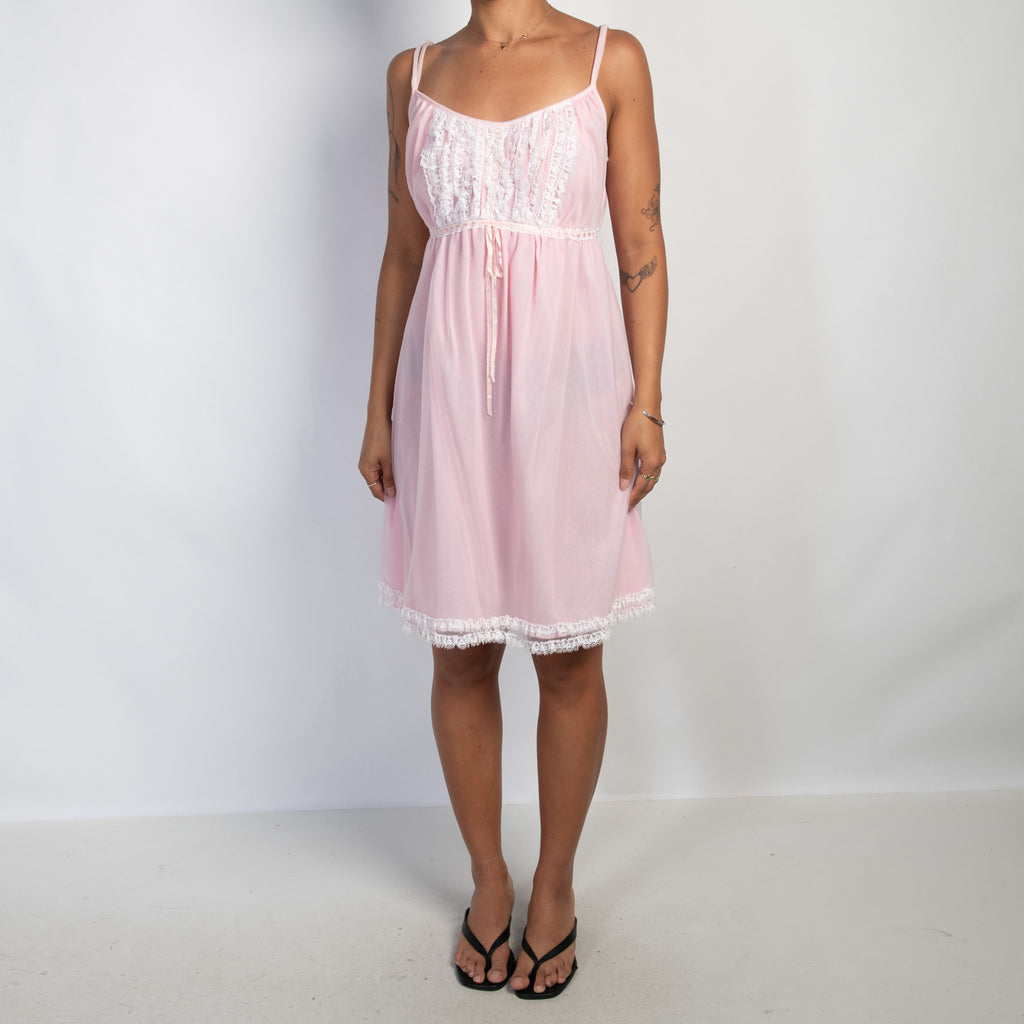 PINK NYLON DRESS