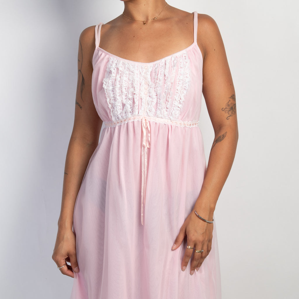 PINK NYLON DRESS