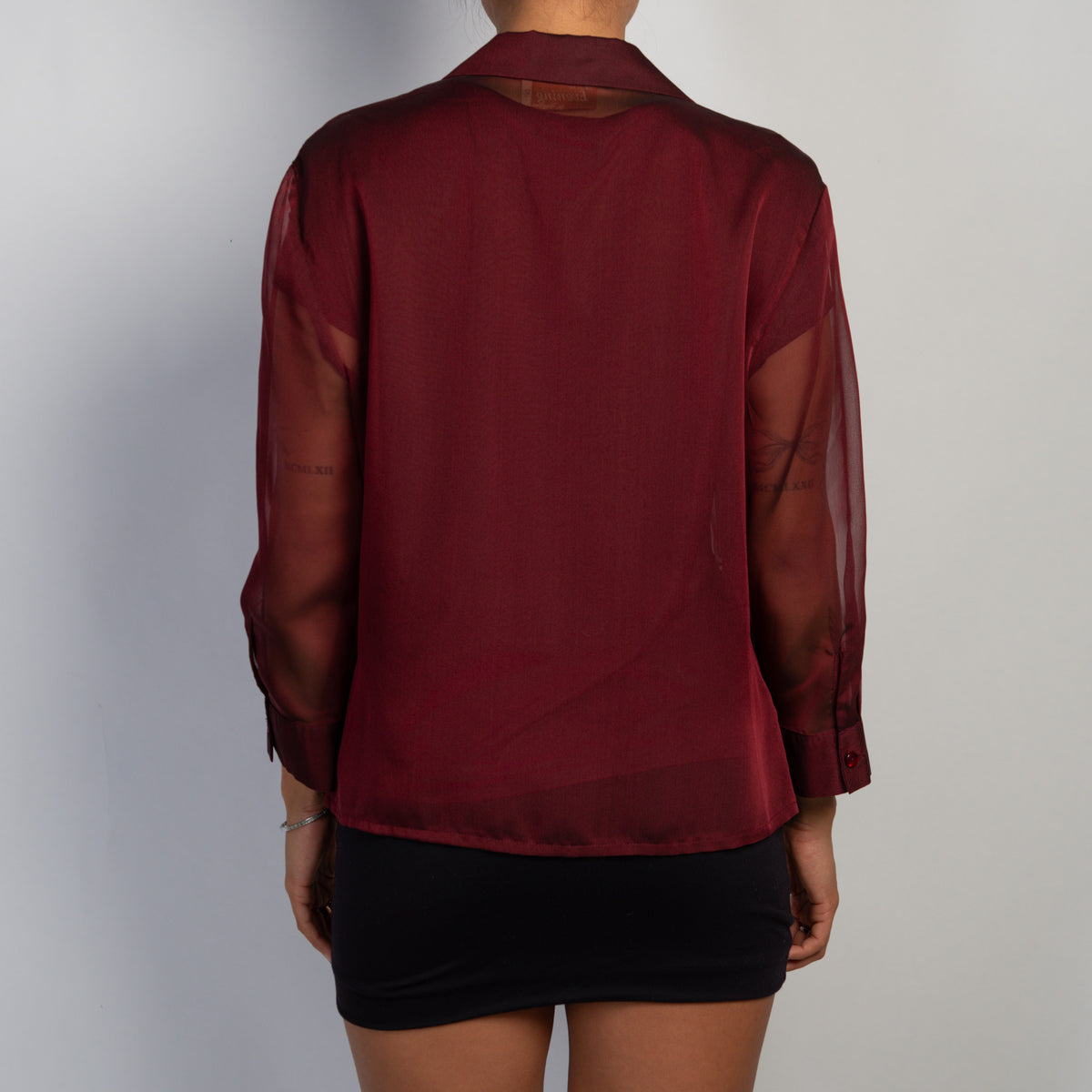 MAROON FLORAL BLOUSE