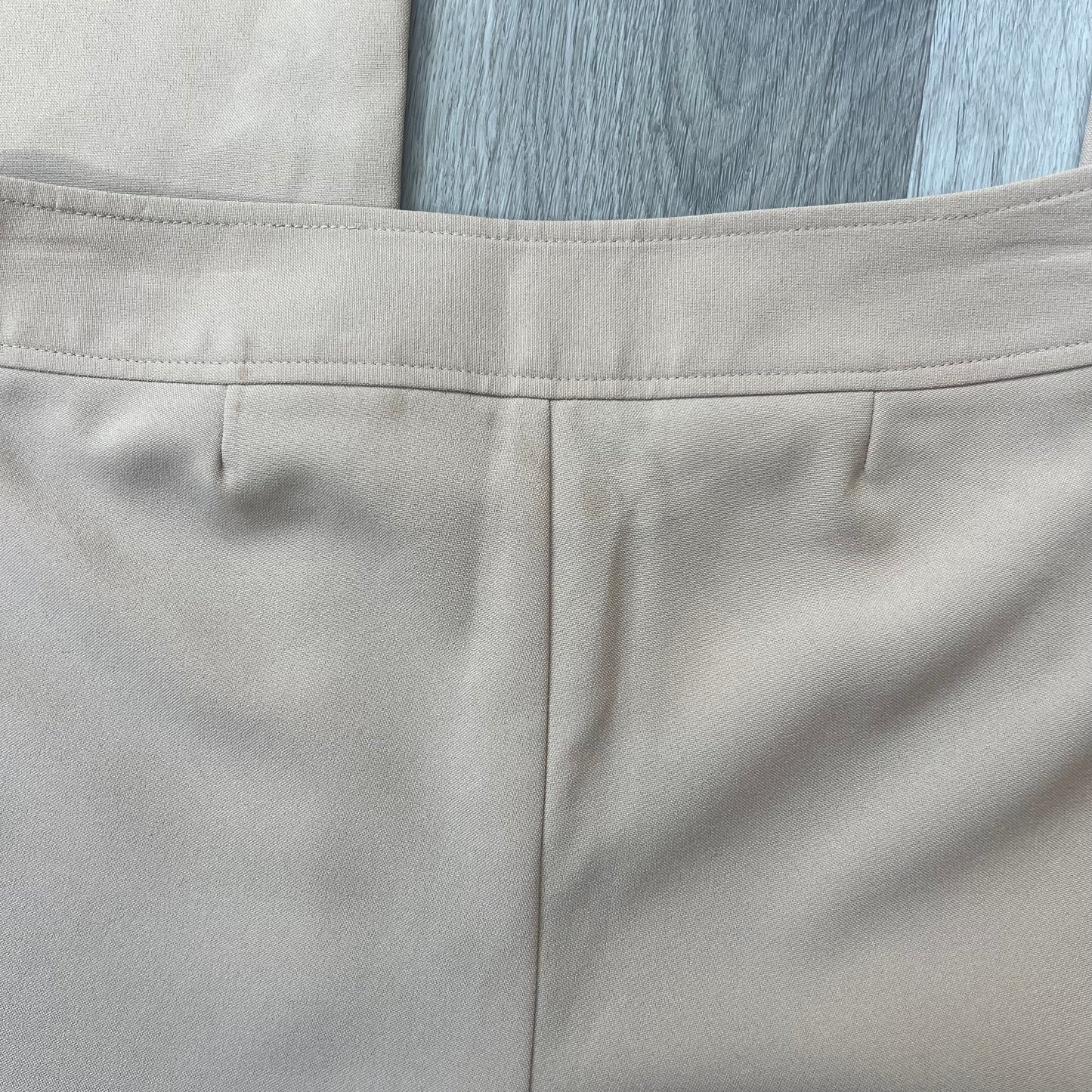 TAN BOOTCUT TROUSERS