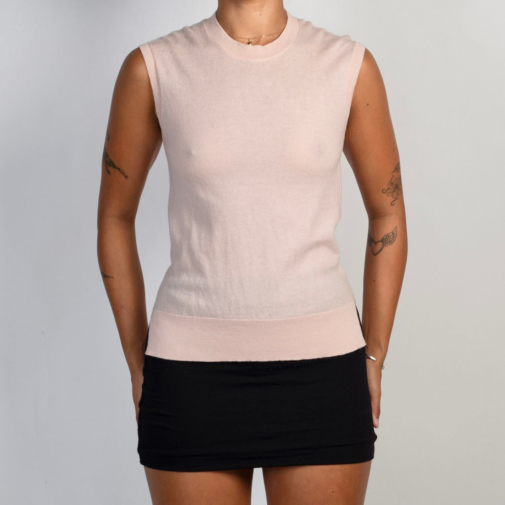PINK WOOL KNIT TOP
