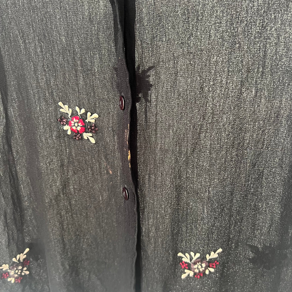 BLOUSE NOIRE TRANSPARENTE