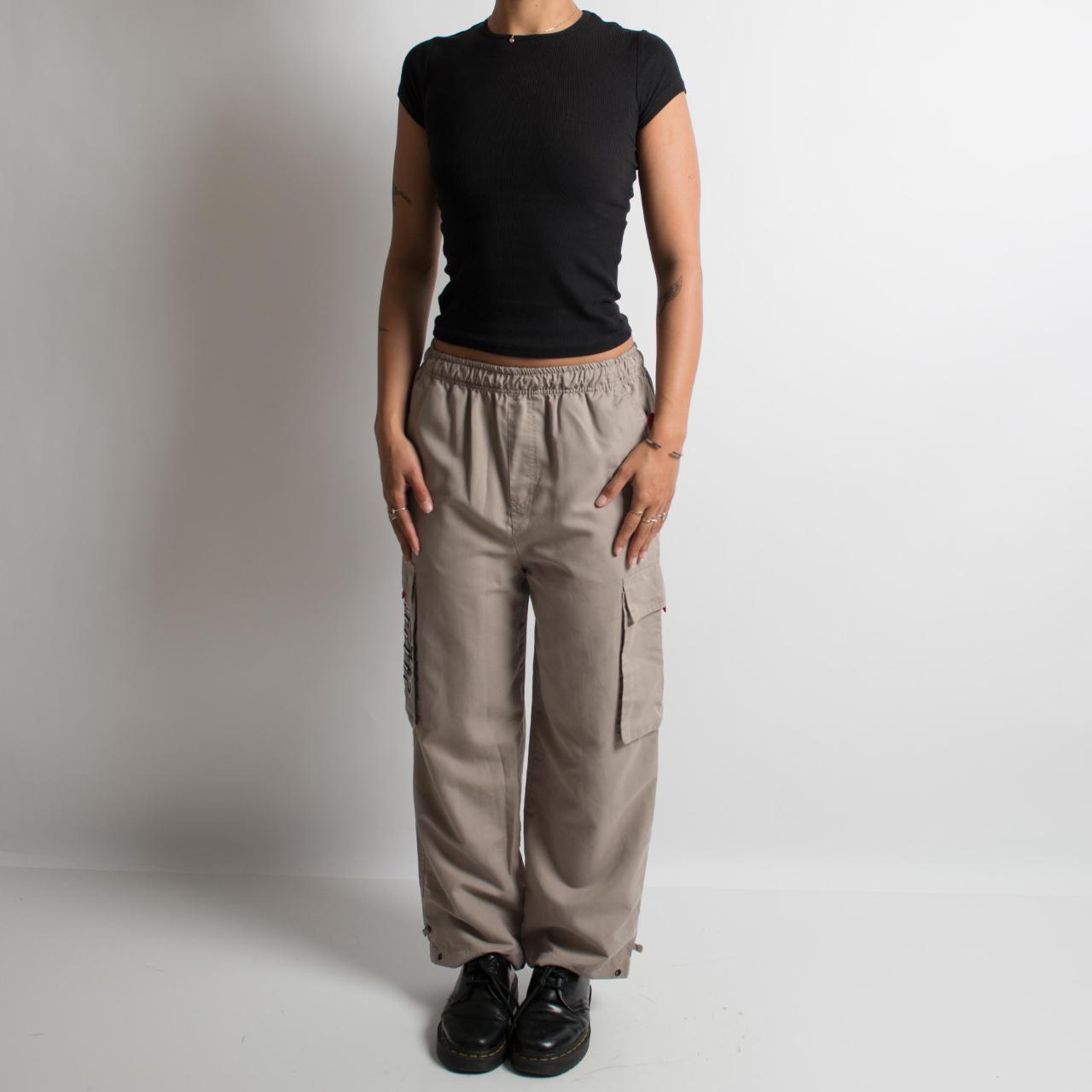 BEIGE UTILITY CARGO PANTS