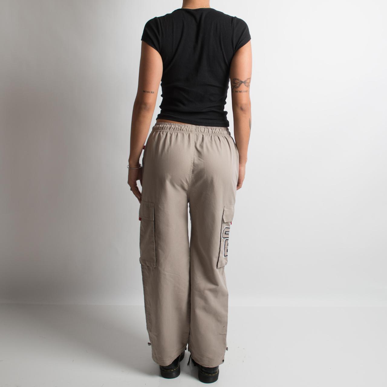 BEIGE UTILITY CARGO PANTS