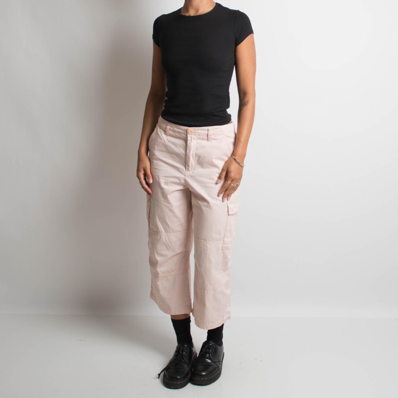 PINK CAPRO CARGO UTILITY PANTS