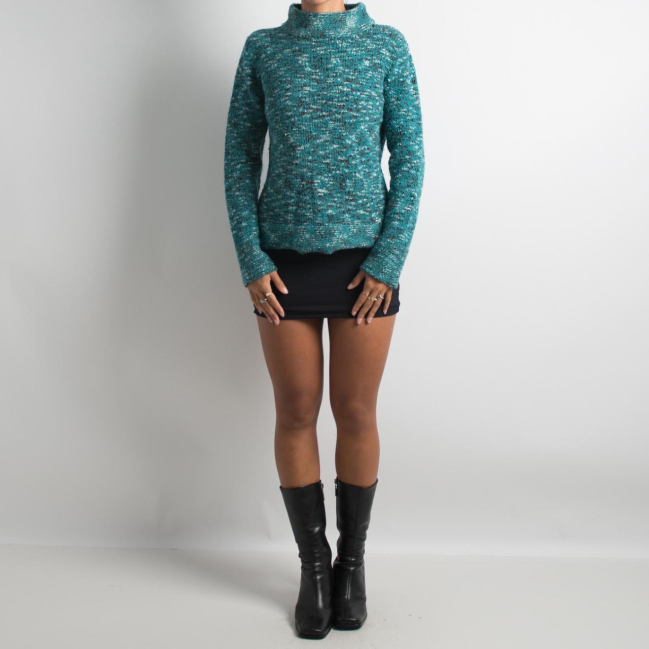 TEAL MARLE KNIT SWEATER