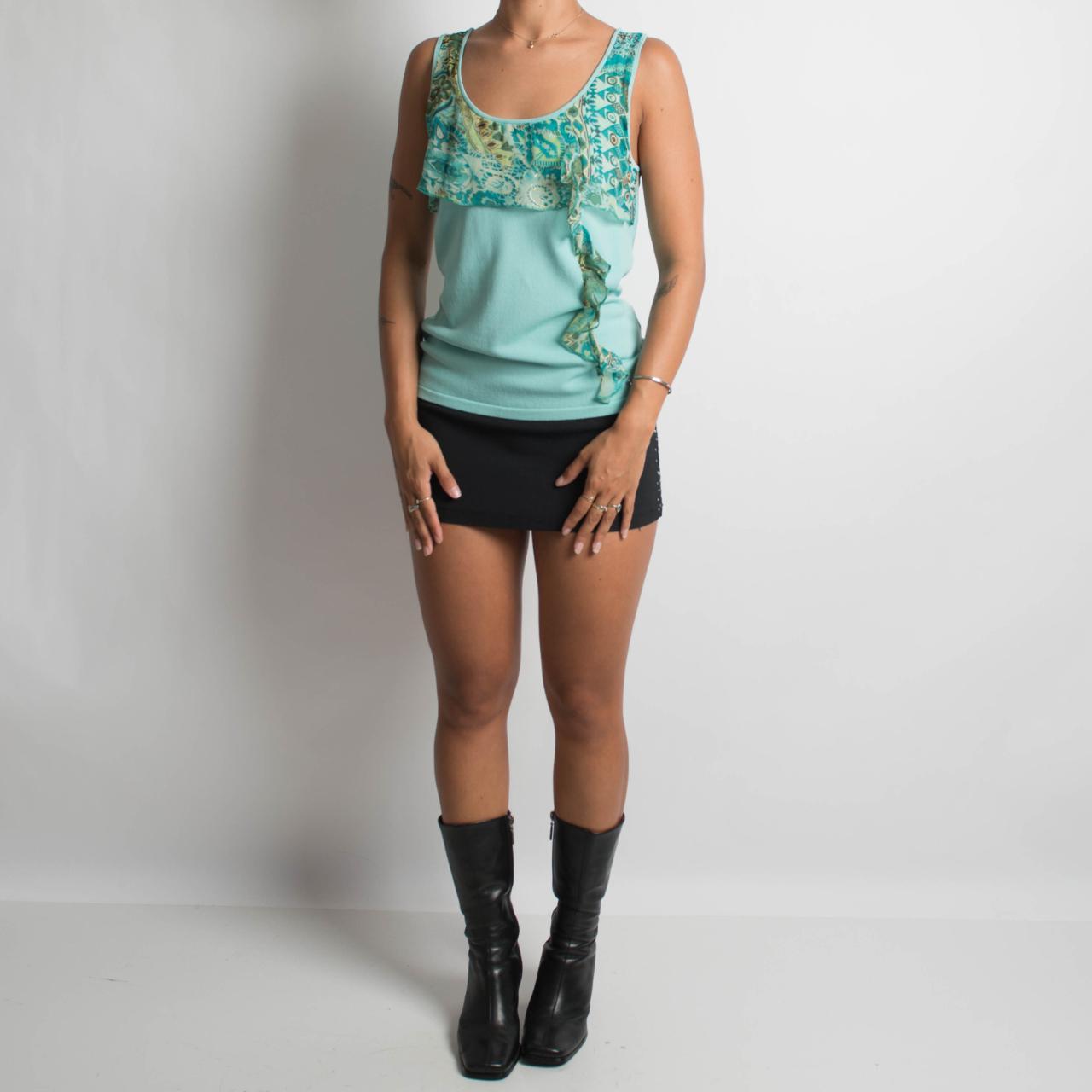 TEAL SLEEVELESS TOP