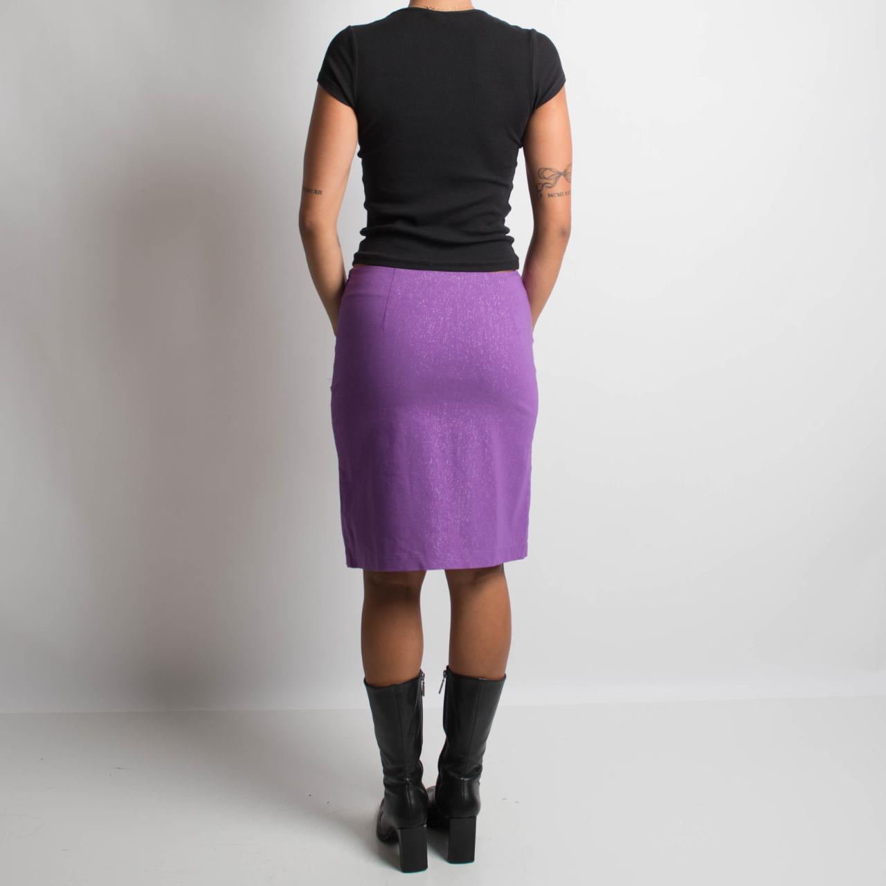 PURPLE MIDI SKIRT