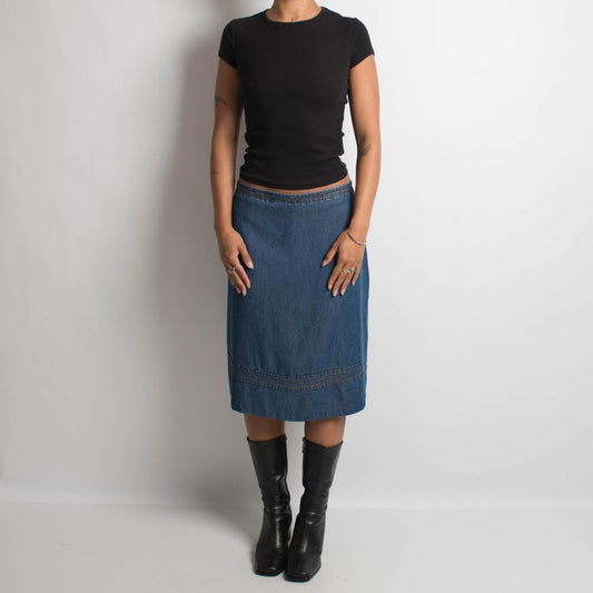 DENIM MIDI SKIRT