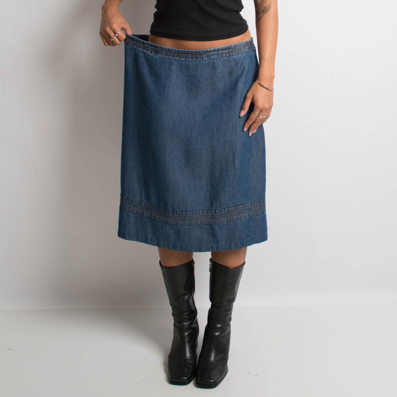 DENIM MIDI SKIRT