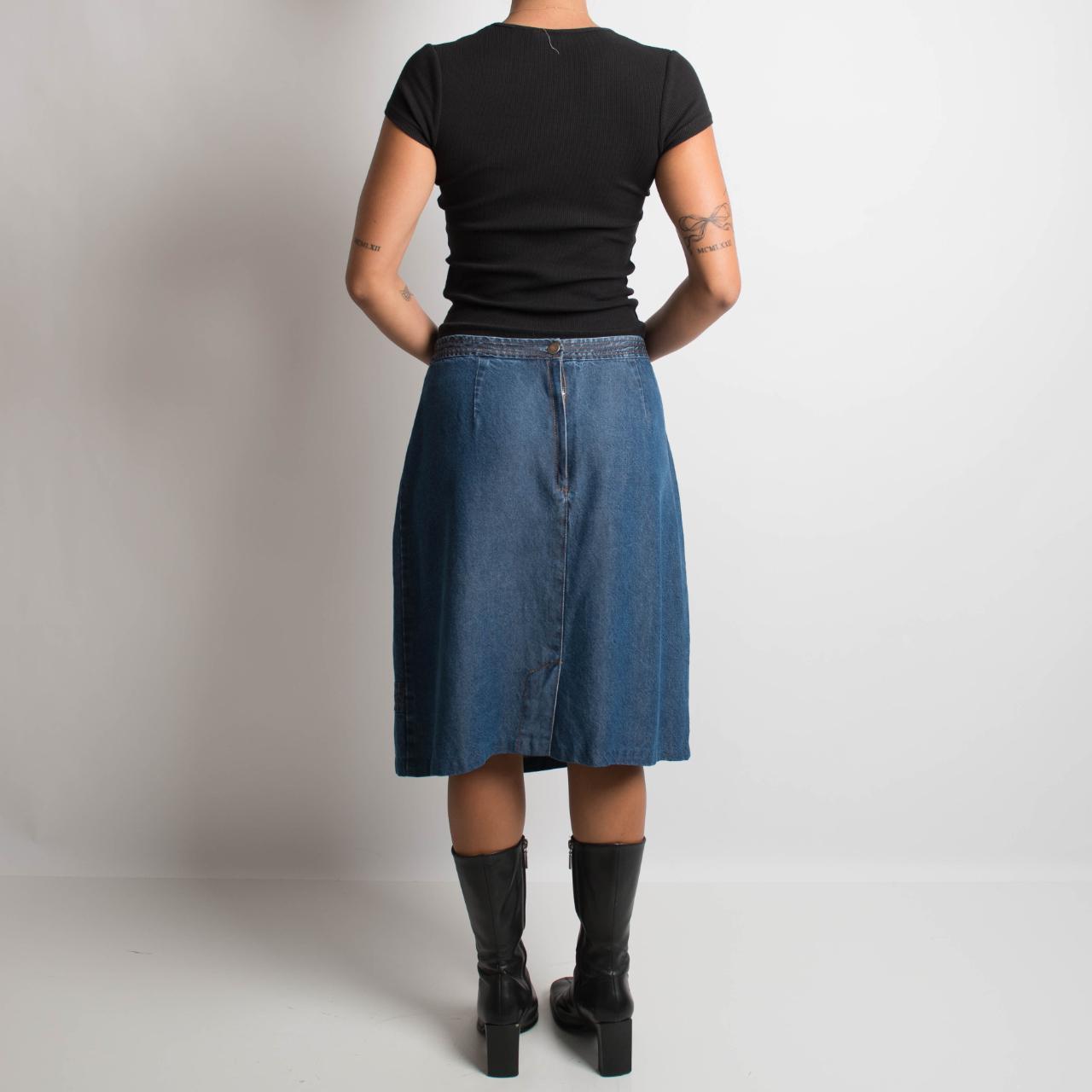 DENIM MIDI SKIRT