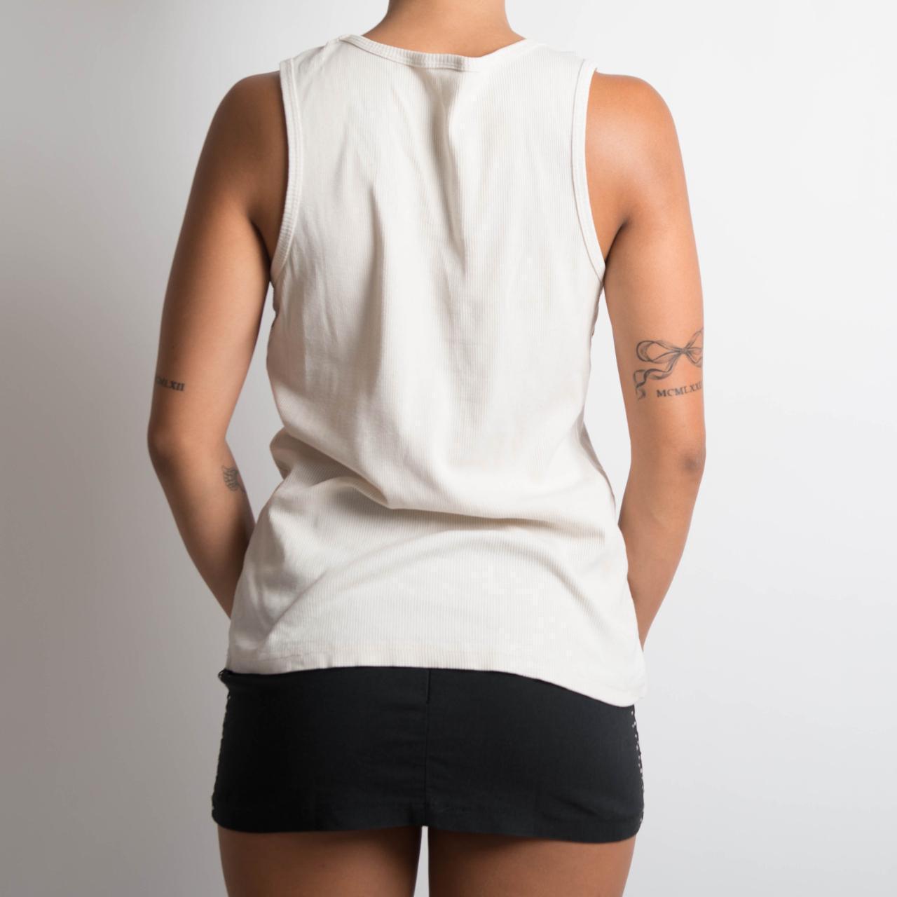 CREAM GRAPHIC TANK TOP