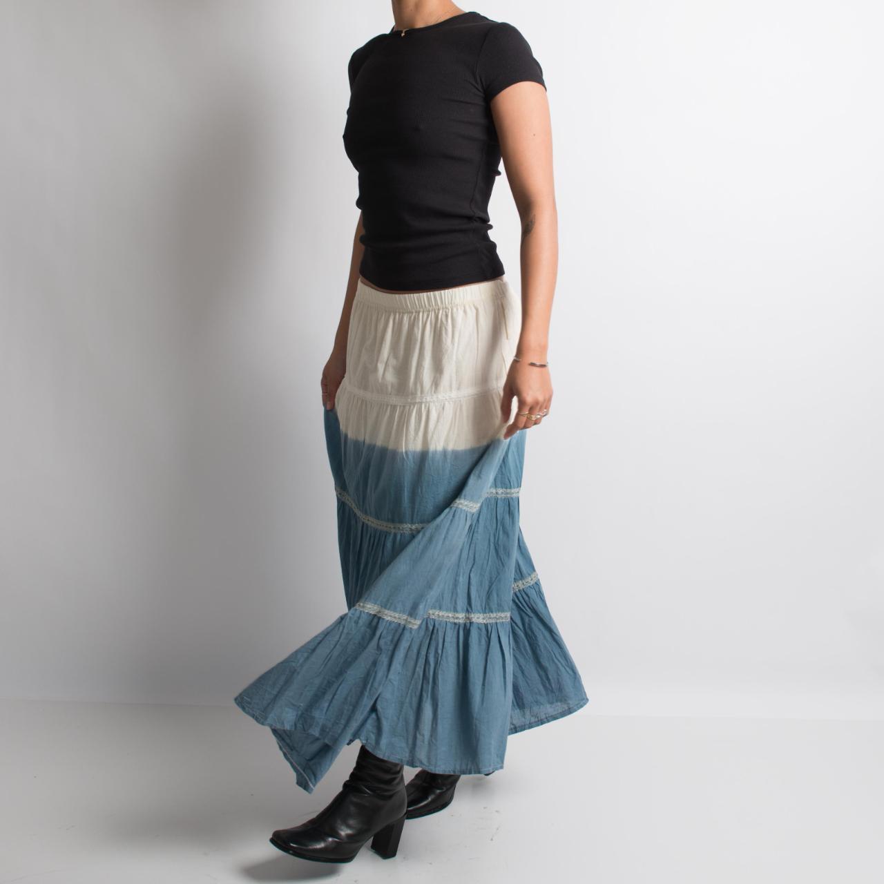 TWO TONE MAXI SKIRT