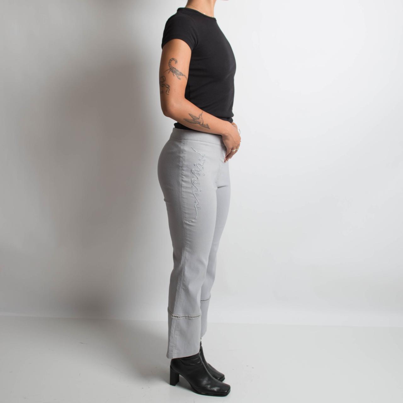 GREY BOOTCUT PANTS