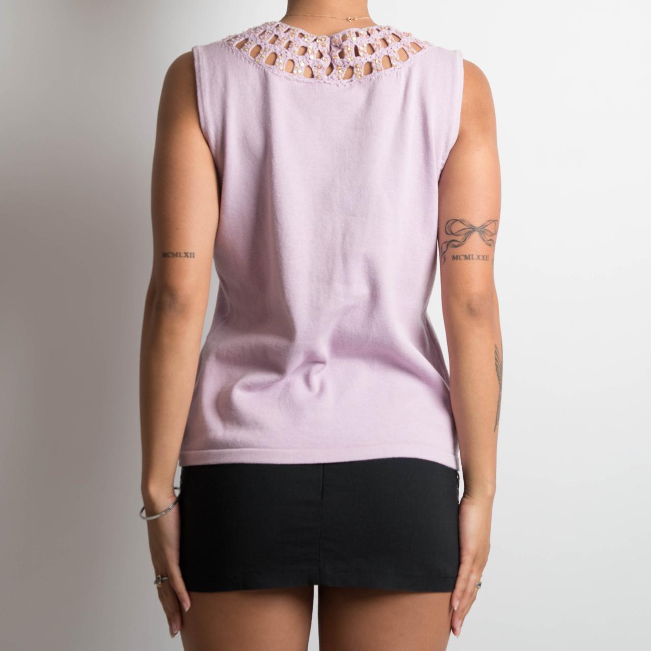 LILAC SLEEVELESS TOP