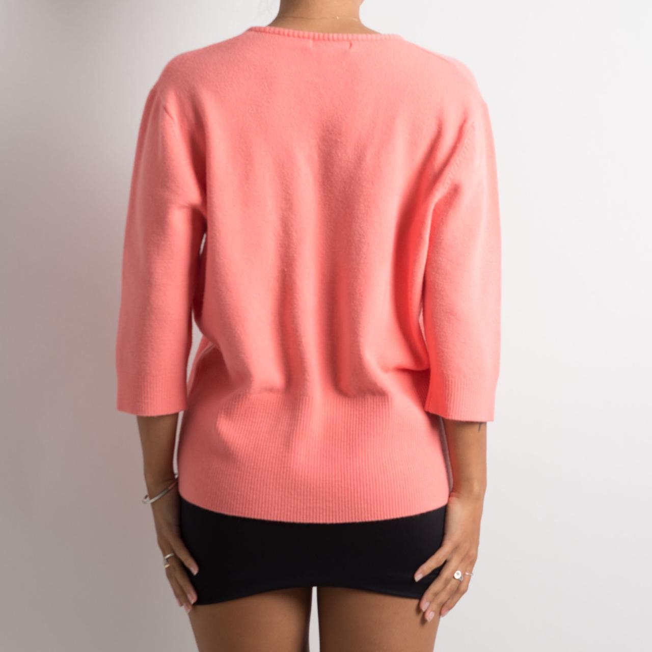CORAL V NECK KNIT TOP