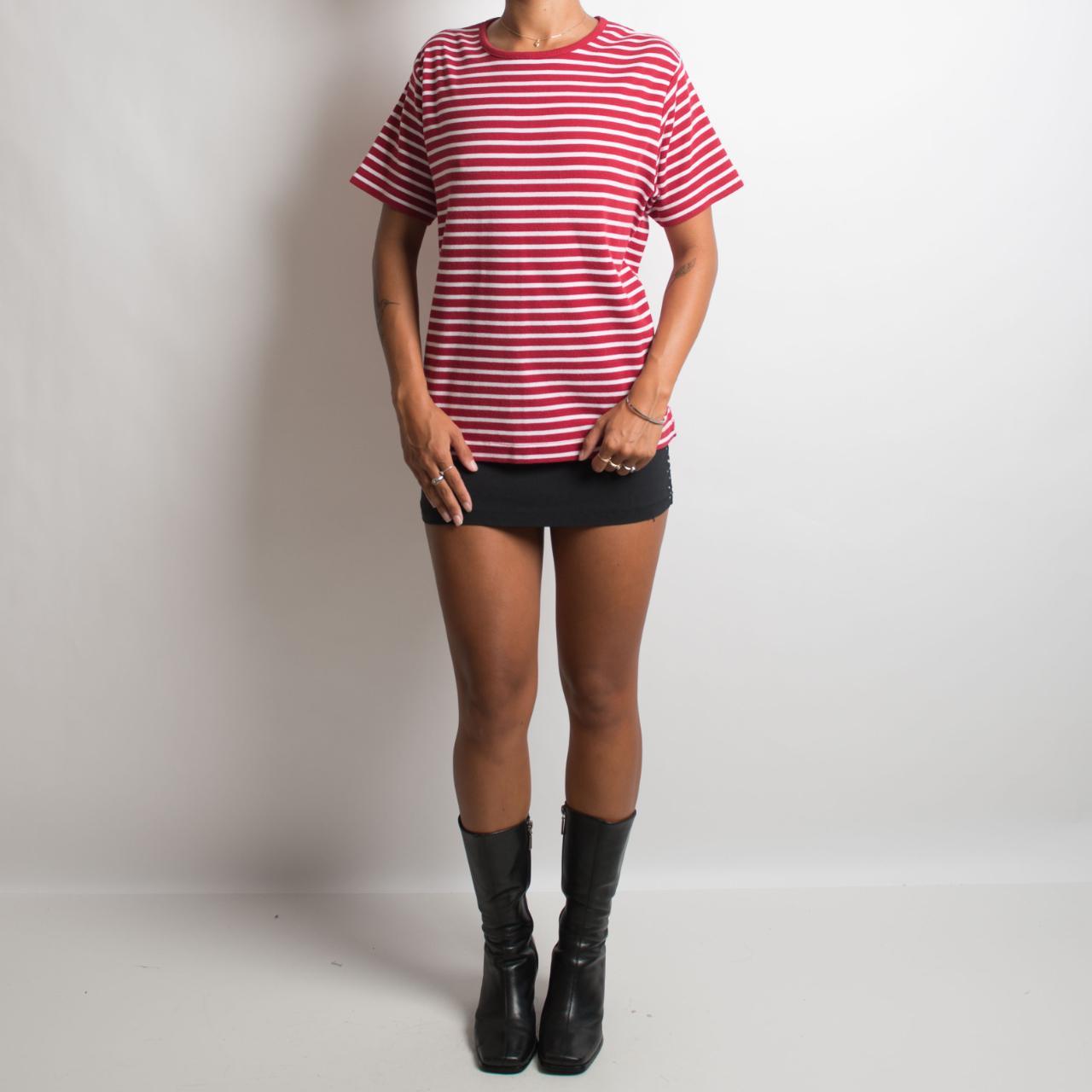 RED STRIPED TSHIRT