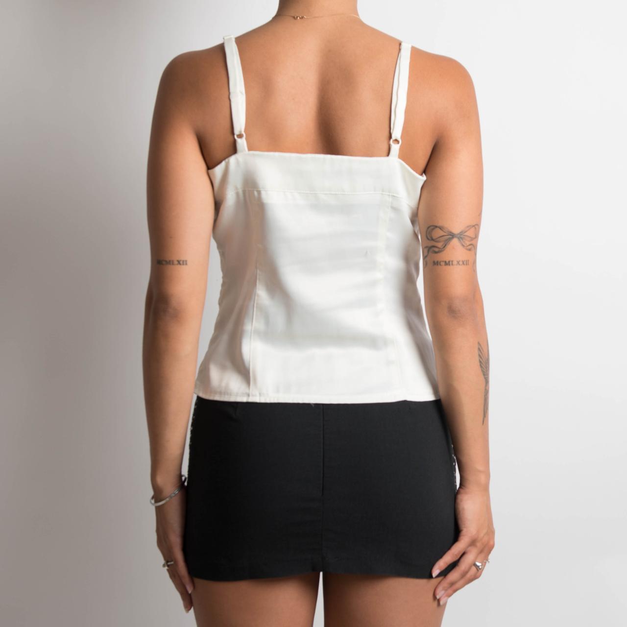 OFF WHITE BUSTIER STYLE CAMISOLE