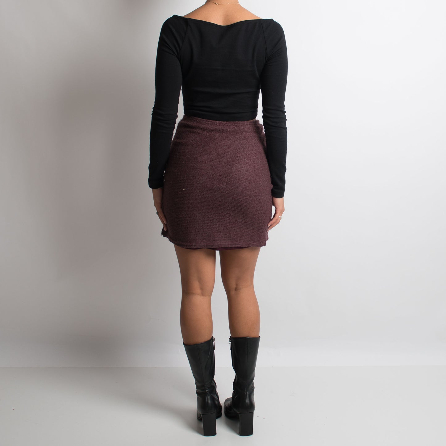 MAUVE KNIT SKIRT