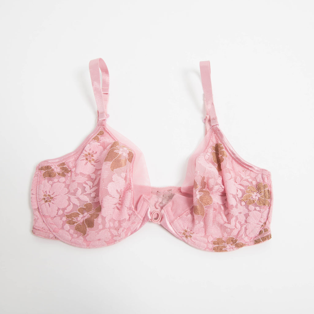 PINK LACE BRA - 32D