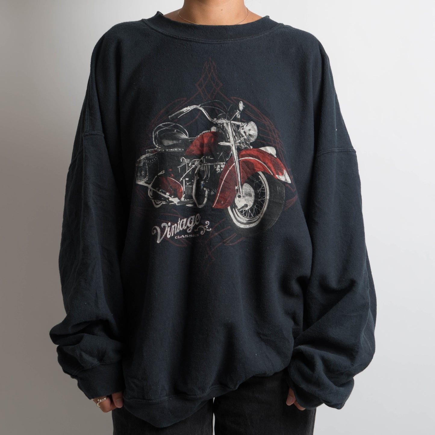 MOTORCYCLE CREWNECK