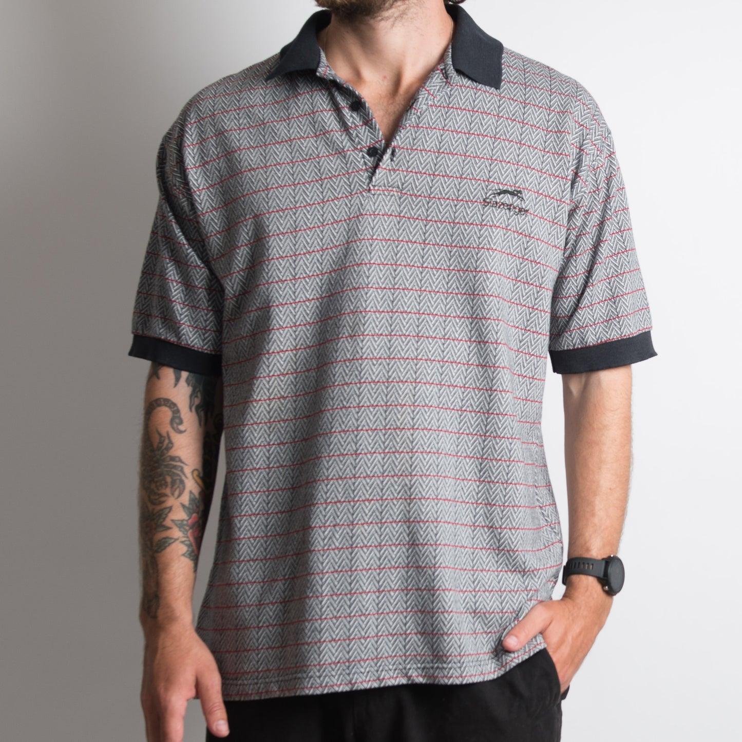 PATTERNED POLO SHIRT