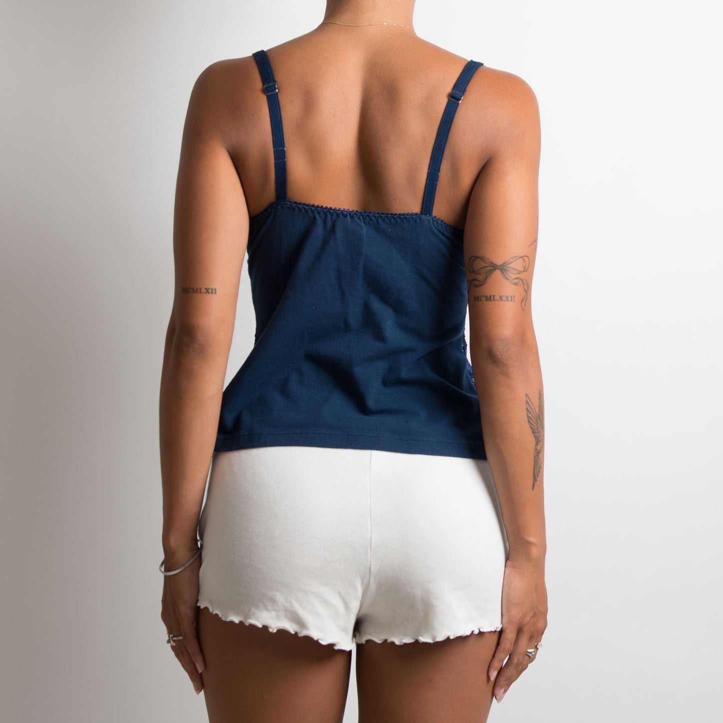 NAVY LACE CAMISOLE