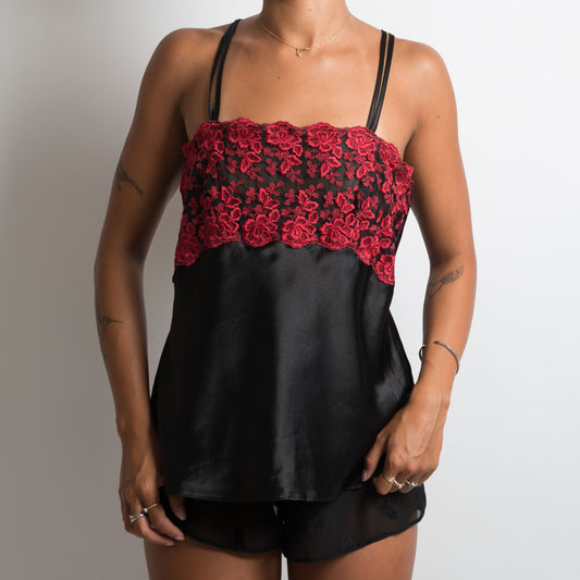 RED FLORAL CAMISOLE