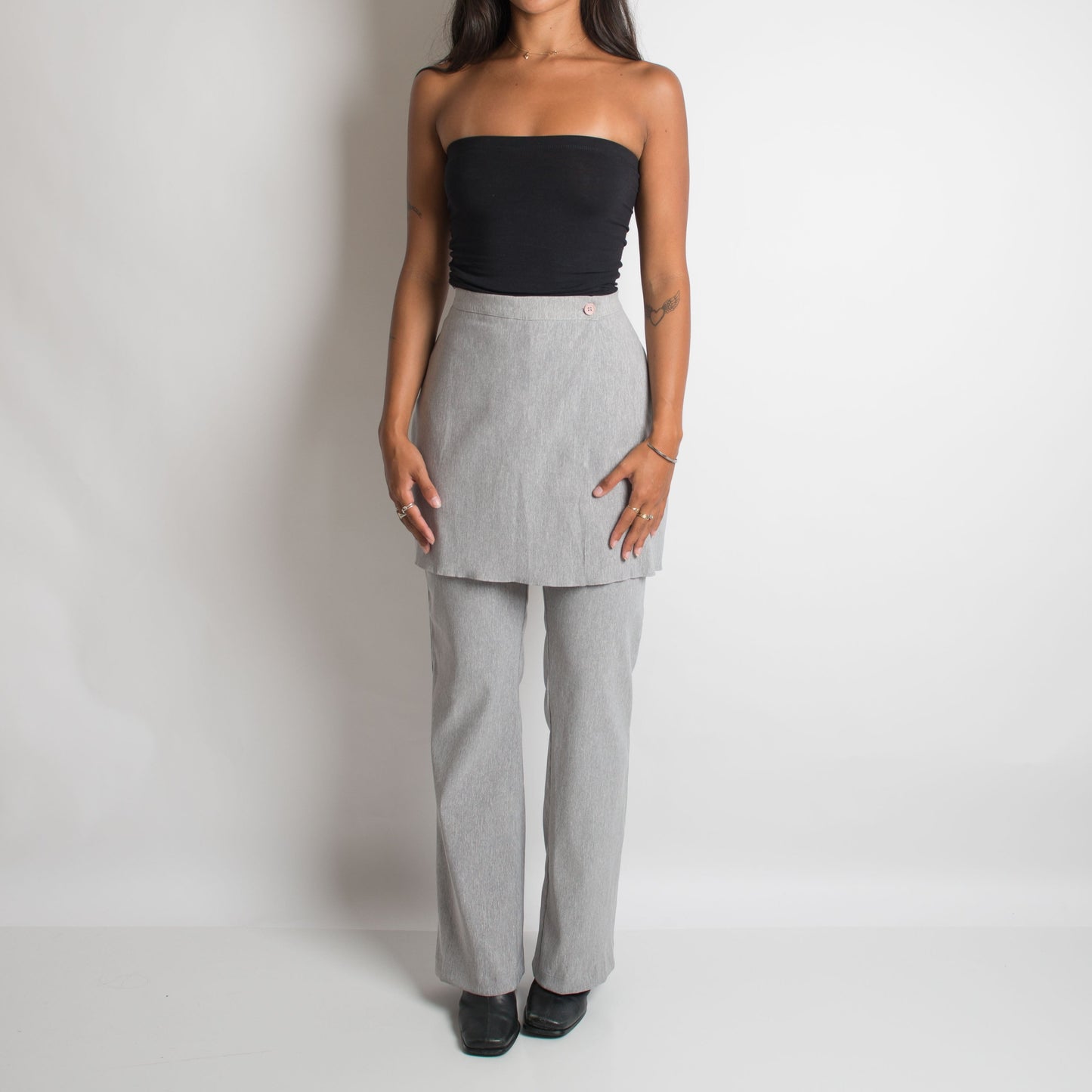 PANTALON JUPE GRIS