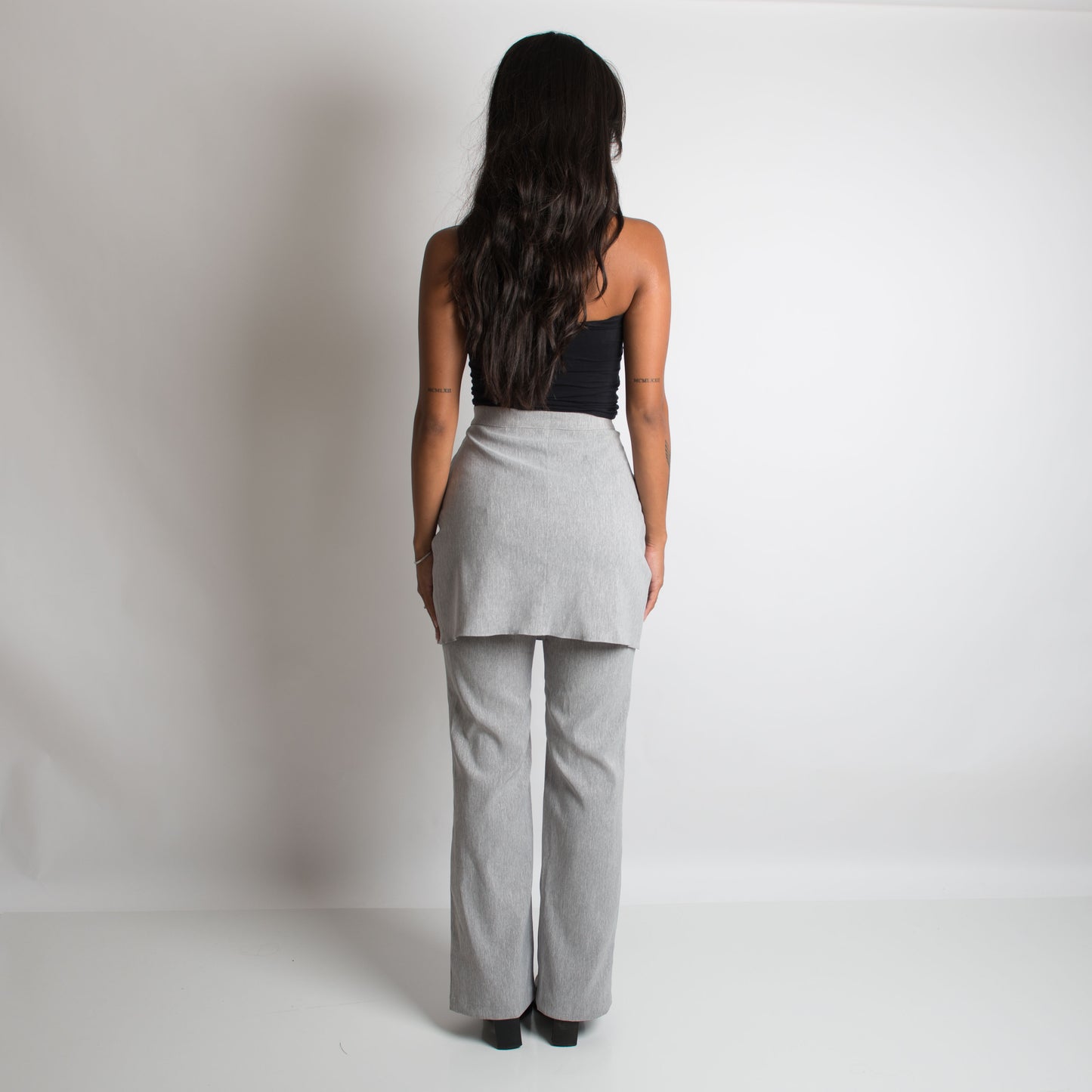 PANTALON JUPE GRIS