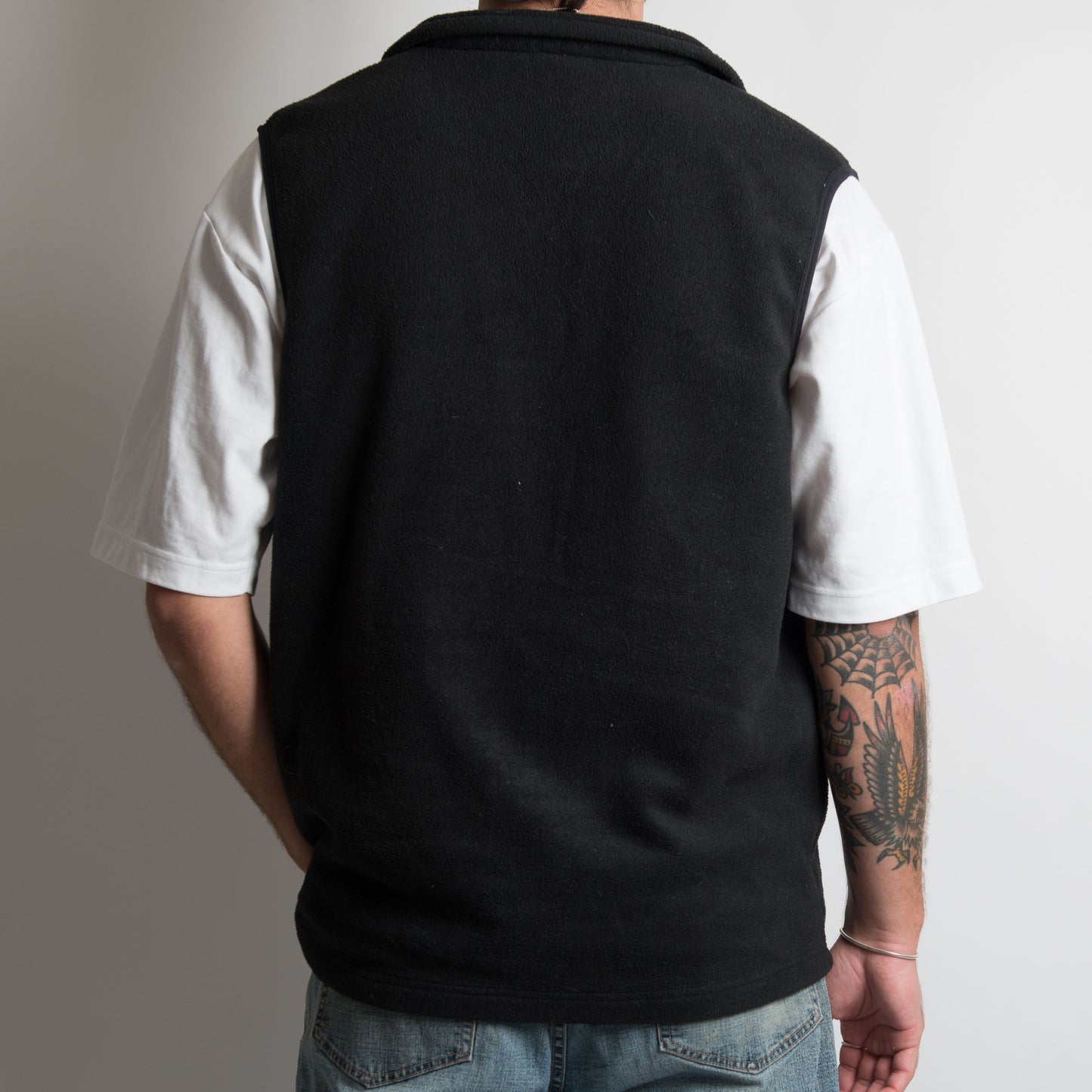 BLACK FLEECE ZIP VEST